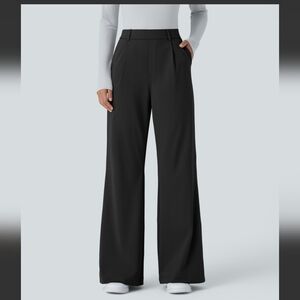 Halara Flex Highwaisted Pleated Wide Leg Work Pant